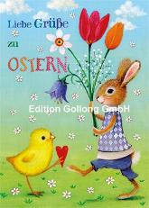 Postkarte Liebe Grüße zu Ostern